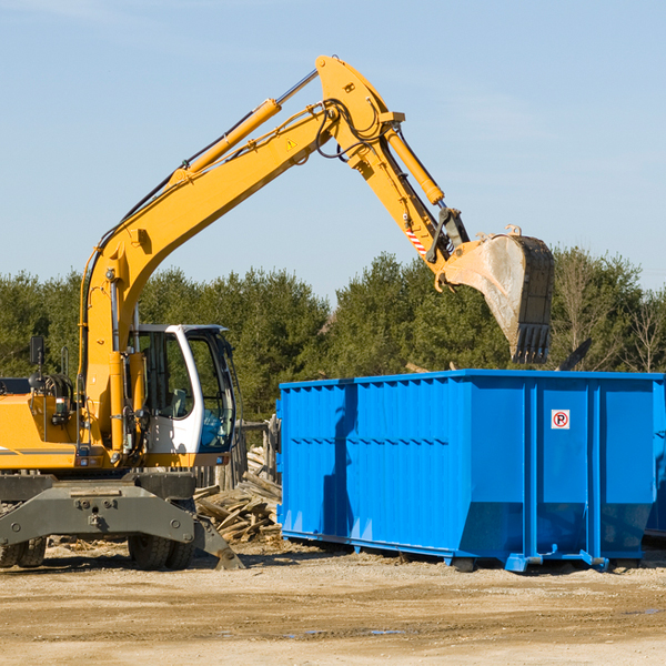 what size residential dumpster rentals are available in Hazlet NJ